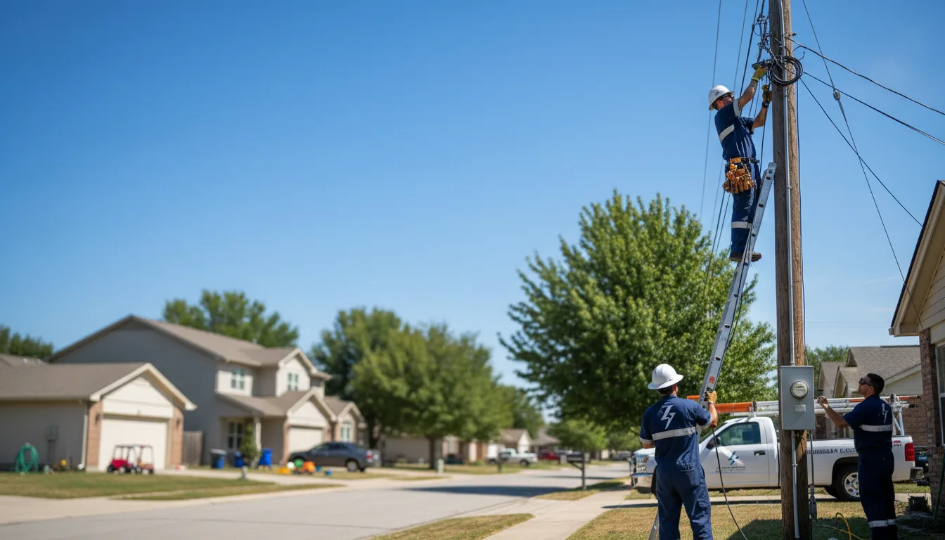 Residential electrician providing installation services in Marston, MO
